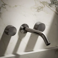 Wall-mount bathroom sink faucet Oyl handle trim