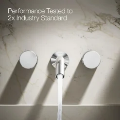 Wall-mount bathroom sink faucet Oyl handle trim
