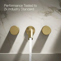 Wall-mount bathroom sink faucet Oyl handle trim