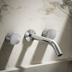 Wall-mount bathroom sink faucet Oyl handle trim