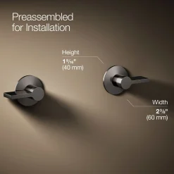 Wall-mount bathroom sink faucet Lever handle trim