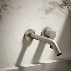 Wall-mount bathroom sink faucet handle