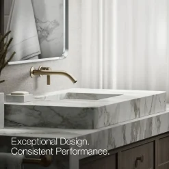Wall-mount bathroom sink faucet handle