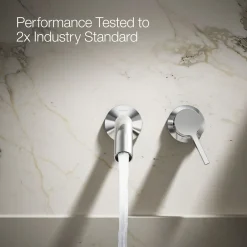 Wall-mount bathroom sink faucet handle