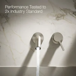 Wall-mount bathroom sink faucet handle
