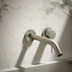 Wall-mount bathroom sink faucet handle