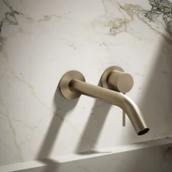 Wall-mount bathroom sink faucet handle