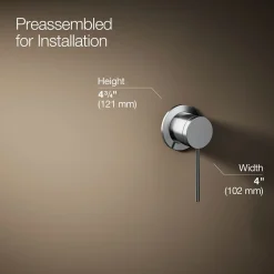 Wall-mount bathroom sink faucet handle