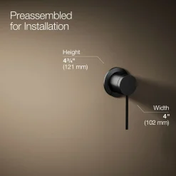 Wall-mount bathroom sink faucet handle
