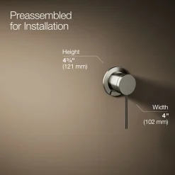 Wall-mount bathroom sink faucet handle