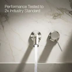 Wall-mount bathroom sink faucet handle