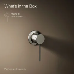Wall-mount bathroom sink faucet handle