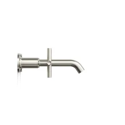 Wall-mount bathroom sink faucet trim with Cross handles, 1.2 gpm