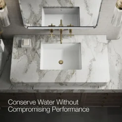 Wall-mount bathroom sink faucet trim with Cross handles, 1.2 gpm