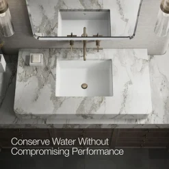 Wall-mount bathroom sink faucet trim with Cross handles, 1.2 gpm