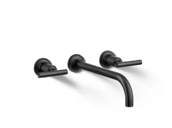 Wall-mount bathroom sink faucet trim with Lever handles, 1.2 gpm