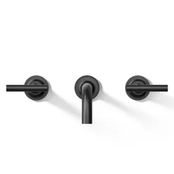 Wall-mount bathroom sink faucet trim with Lever handles, 1.2 gpm
