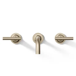 Wall-mount bathroom sink faucet trim with Lever handles, 1.2 gpm