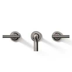 Wall-mount bathroom sink faucet trim with Lever handles, 1.2 gpm