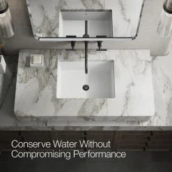 Wall-mount bathroom sink faucet trim with Lever handles, 1.2 gpm