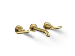 Wall-mount bathroom sink faucet trim with Lever handles, 1.2 gpm