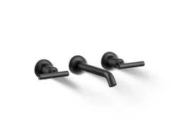 Wall-mount bathroom sink faucet trim with Lever handles, 1.2 gpm