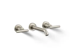 Wall-mount bathroom sink faucet trim with Lever handles, 1.2 gpm