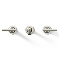 Wall-mount bathroom sink faucet trim with Lever handles, 1.2 gpm