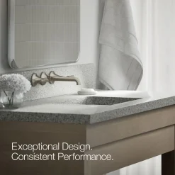 Wall-mount bathroom sink faucet trim, 1.2 gpm