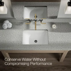 Wall-mount bathroom sink faucet trim, 1.2 gpm