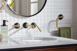Wall-mount bathroom sink faucet trim, 1.2 gpm