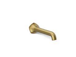 Wall-mount bathroom sink faucet spout with Straight design, 1.2 gpm