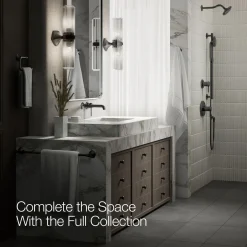 Wall-mount bathroom sink faucet spout with Straight design, 1.2 gpm