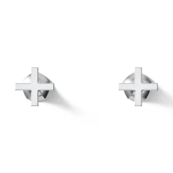 Wall-mount bathroom sink faucet Cross handle trim, 1.2 gpm