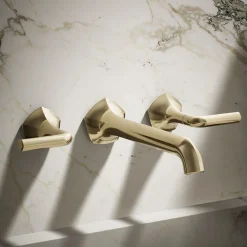 Wall-mount bathroom sink faucet Lever handle trim, 1.2 gpm