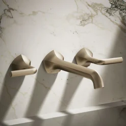 Wall-mount bathroom sink faucet Lever handle trim, 1.2 gpm