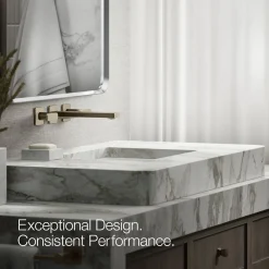 Wall-mount bathroom sink faucet trim, 1.2 gpm