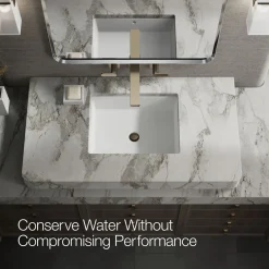 Wall-mount bathroom sink faucet trim, 1.2 gpm