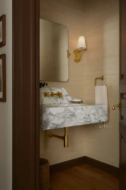 Wall-mount bathroom sink faucet trim, 1.2 gpm