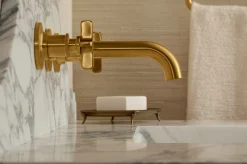 Wall-mount bathroom sink faucet trim, 1.2 gpm