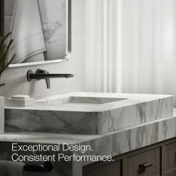Wall-mount bathroom sink faucet, 1.2 gpm
