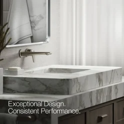 Wall-mount bathroom sink faucet, 1.2 gpm