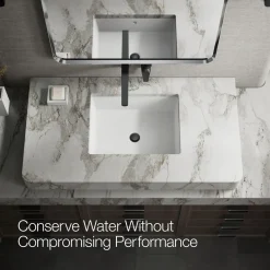 Wall-mount bathroom sink faucet, 1.2 gpm