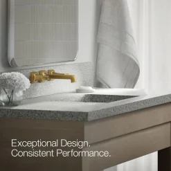 Wall-mount bathroom sink faucet trim, 1.2 gpm