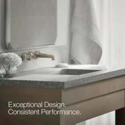 Wall-mount bathroom sink faucet trim, 1.2 gpm