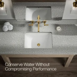 Wall-mount bathroom sink faucet trim, 1.2 gpm