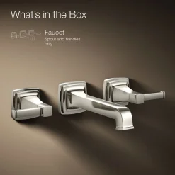 Wall-mount bathroom sink faucet trim, 1.2 gpm