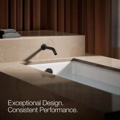 Wall-mount bath spout
