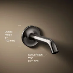 Wall-mount bath spout
