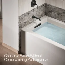Wall-mount bath spout